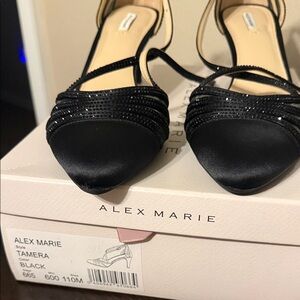 Alex Marie Black Heels with Elegant Straps